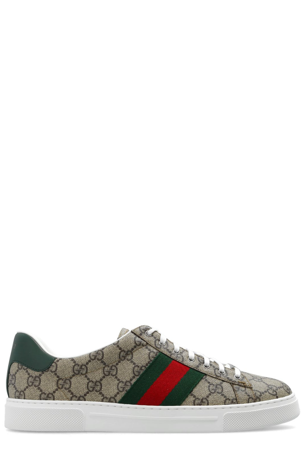 Gucci Ace Low-Top Sneakers Green Red Stripe White Sole